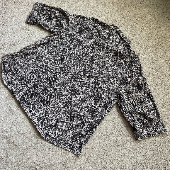 Catherines Plus Size 2X/22W/24W Zip Brown Animal Print Lightweight Airy Tunic - Picture 4 of 9